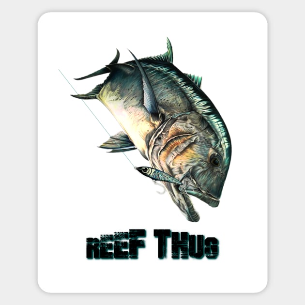 Reef thug Sticker by Art by Paul